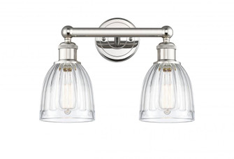 Brookfield - 2 Light - 15 inch - Polished Nickel - Bath Vanity Light (3442|616-2W-PN-G442)