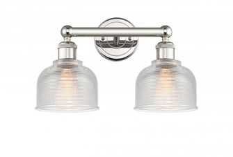Dayton - 2 Light - 15 inch - Polished Nickel - Bath Vanity Light (3442|616-2W-PN-G412)