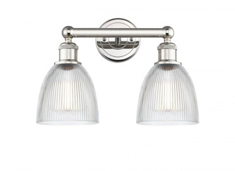 Castile - 2 Light - 15 inch - Polished Nickel - Bath Vanity Light (3442|616-2W-PN-G382)