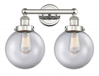 Beacon - 2 Light - 17 inch - Polished Nickel - Bath Vanity Light (3442|616-2W-PN-G202-8)