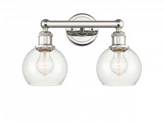 Athens - 2 Light - 15 inch - Polished Nickel - Bath Vanity Light (3442|616-2W-PN-G122-6)