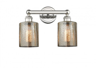 Cobbleskill - 2 Light - 14 inch - Polished Nickel - Bath Vanity Light (3442|616-2W-PN-G116)