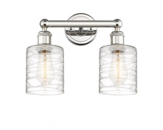 Cobbleskill - 2 Light - 14 inch - Polished Nickel - Bath Vanity Light (3442|616-2W-PN-G1113)