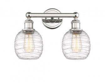 Belfast - 2 Light - 15 inch - Polished Nickel - Bath Vanity Light (3442|616-2W-PN-G1013)