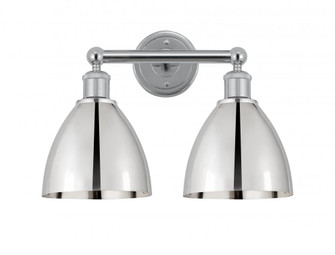 Bristol - 2 Light - 17 inch - Polished Chrome - Bath Vanity Light (3442|616-2W-PC-MBD-75-PC)