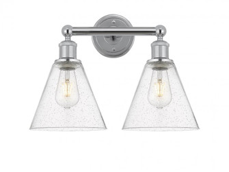 Berkshire - 2 Light - 17 inch - Polished Chrome - Bath Vanity Light (3442|616-2W-PC-GBC-84)