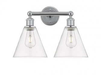 Berkshire - 2 Light - 17 inch - Polished Chrome - Bath Vanity Light (3442|616-2W-PC-GBC-82)