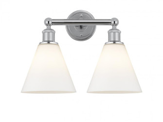 Berkshire - 2 Light - 17 inch - Polished Chrome - Bath Vanity Light (3442|616-2W-PC-GBC-81)
