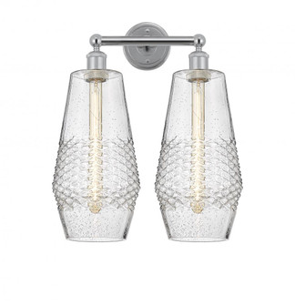 Windham - 2 Light - 16 inch - Polished Chrome - Bath Vanity Light (3442|616-2W-PC-G684-7)