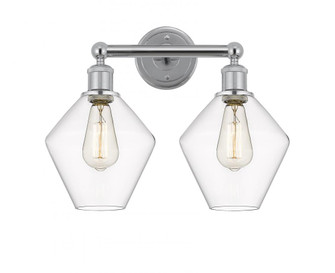Cindyrella - 2 Light - 17 inch - Polished Chrome - Bath Vanity Light (3442|616-2W-PC-G652-8)