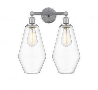 Cindyrella - 2 Light - 16 inch - Polished Chrome - Bath Vanity Light (3442|616-2W-PC-G652-7)