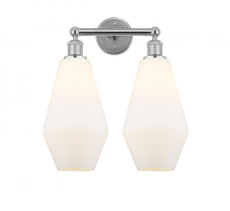 Cindyrella - 2 Light - 16 inch - Polished Chrome - Bath Vanity Light (3442|616-2W-PC-G651-7)