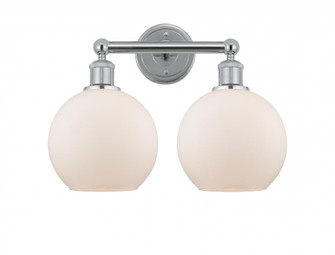 Athens - 2 Light - 17 inch - Polished Chrome - Bath Vanity Light (3442|616-2W-PC-G121-8)