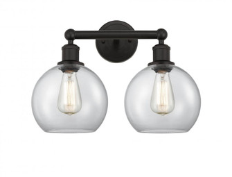 Athens - 2 Light - 17 inch - Oil Rubbed Bronze - Bath Vanity Light (3442|616-2W-OB-G122-8)