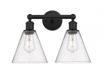 Berkshire - 2 Light - 17 inch - Matte Black - Bath Vanity Light (3442|616-2W-BK-GBC-84)