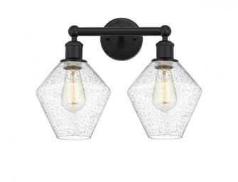 Cindyrella - 2 Light - 17 inch - Matte Black - Bath Vanity Light (3442|616-2W-BK-G654-8)