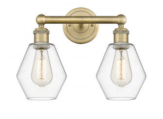 Cindyrella - 2 Light - 15 inch - Brushed Brass - Bath Vanity Light (3442|616-2W-BB-G652-6)