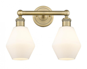 Cindyrella - 2 Light - 15 inch - Brushed Brass - Bath Vanity Light (3442|616-2W-BB-G651-6)