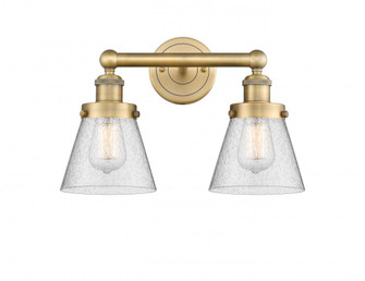 Cone - 2 Light - 15 inch - Brushed Brass - Bath Vanity Light (3442|616-2W-BB-G64)
