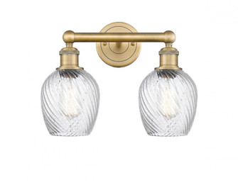 Salina - 2 Light - 15 inch - Brushed Brass - Bath Vanity Light (3442|616-2W-BB-G292)