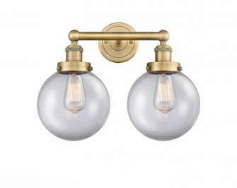 Beacon - 2 Light - 17 inch - Brushed Brass - Bath Vanity Light (3442|616-2W-BB-G202-8)