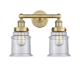 Canton - 2 Light - 15 inch - Brushed Brass - Bath Vanity Light (3442|616-2W-BB-G184)