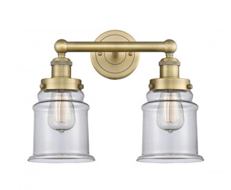 Canton - 2 Light - 15 inch - Brushed Brass - Bath Vanity Light (3442|616-2W-BB-G182)