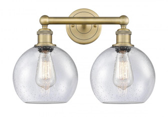 Athens - 2 Light - 17 inch - Brushed Brass - Bath Vanity Light (3442|616-2W-BB-G124-8)