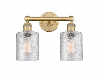 Cobbleskill - 2 Light - 14 inch - Brushed Brass - Bath Vanity Light (3442|616-2W-BB-G112)