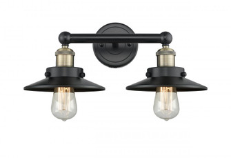 Edison - 2 Light - 17 inch - Black Antique Brass - Bath Vanity Light (3442|616-2W-BAB-M6-BK)