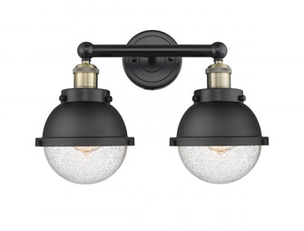 Edison - 2 Light - 16 inch - Black Antique Brass - Bath Vanity Light (3442|616-2W-BAB-HFS-64-BK)