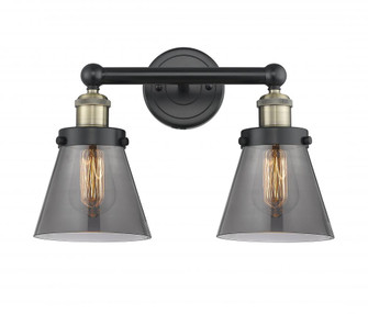 Cone - 2 Light - 15 inch - Black Antique Brass - Bath Vanity Light (3442|616-2W-BAB-G63)