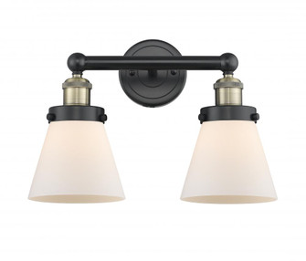 Cone - 2 Light - 15 inch - Black Antique Brass - Bath Vanity Light (3442|616-2W-BAB-G61)