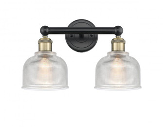 Dayton - 2 Light - 15 inch - Black Antique Brass - Bath Vanity Light (3442|616-2W-BAB-G412)