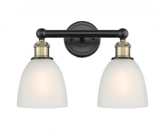 Castile - 2 Light - 15 inch - Black Antique Brass - Bath Vanity Light (3442|616-2W-BAB-G381)
