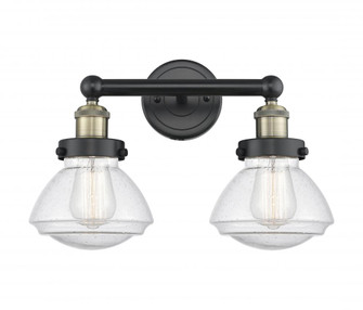 Olean - 2 Light - 16 inch - Black Antique Brass - Bath Vanity Light (3442|616-2W-BAB-G324)