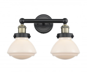 Olean - 2 Light - 16 inch - Black Antique Brass - Bath Vanity Light (3442|616-2W-BAB-G321)