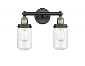 Dover - 2 Light - 14 inch - Black Antique Brass - Bath Vanity Light (3442|616-2W-BAB-G312)
