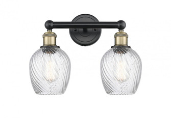 Salina - 2 Light - 15 inch - Black Antique Brass - Bath Vanity Light (3442|616-2W-BAB-G292)
