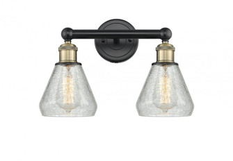 Conesus - 2 Light - 15 inch - Black Antique Brass - Bath Vanity Light (3442|616-2W-BAB-G275)