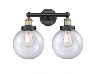 Beacon - 2 Light - 17 inch - Black Antique Brass - Bath Vanity Light (3442|616-2W-BAB-G204-8)