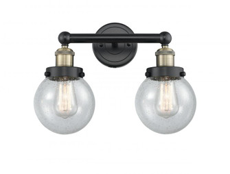 Beacon - 2 Light - 15 inch - Black Antique Brass - Bath Vanity Light (3442|616-2W-BAB-G204-6)