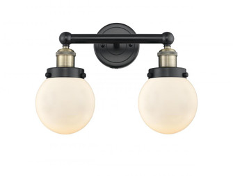Beacon - 2 Light - 15 inch - Black Antique Brass - Bath Vanity Light (3442|616-2W-BAB-G201-6)