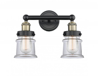 Canton - 2 Light - 14 inch - Black Antique Brass - Bath Vanity Light (3442|616-2W-BAB-G182S)