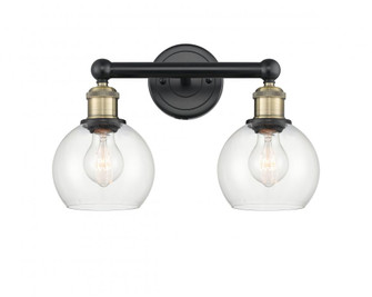 Athens - 2 Light - 15 inch - Black Antique Brass - Bath Vanity Light (3442|616-2W-BAB-G122-6)