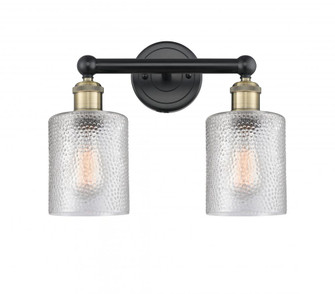 Cobbleskill - 2 Light - 14 inch - Black Antique Brass - Bath Vanity Light (3442|616-2W-BAB-G112)