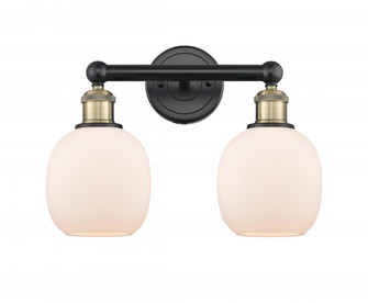 Belfast - 2 Light - 15 inch - Black Antique Brass - Bath Vanity Light (3442|616-2W-BAB-G101)