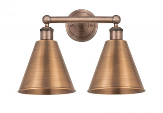 Berkshire - 2 Light - 17 inch - Antique Copper - Bath Vanity Light (3442|616-2W-AC-MBC-8-AC)
