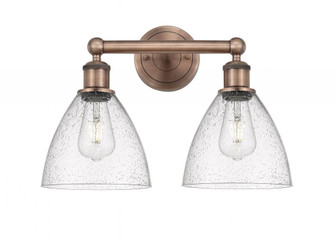 Bristol - 2 Light - 17 inch - Antique Copper - Bath Vanity Light (3442|616-2W-AC-GBD-754)