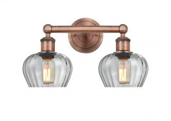 Fenton - 2 Light - 16 inch - Antique Copper - Bath Vanity Light (3442|616-2W-AC-G92)